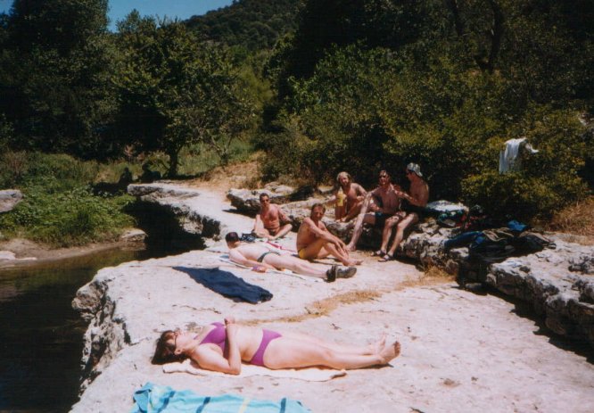 Badetag an der Ardèche